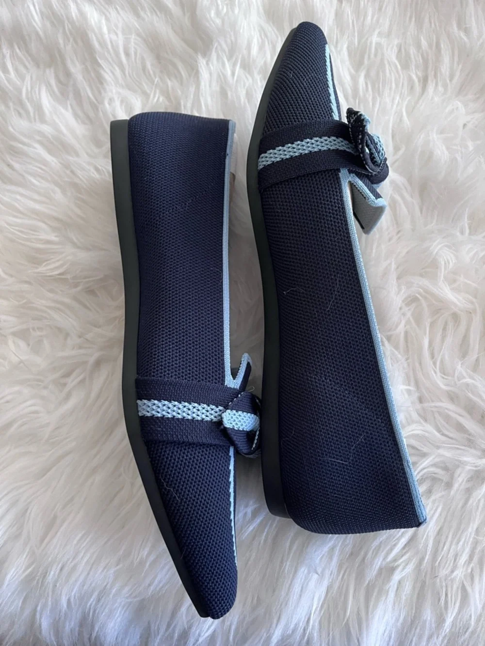 VIVAIA Michelle 2.0 Pointed-Toe Bow Slip on Loafers size 40 - Picture 4 of 12